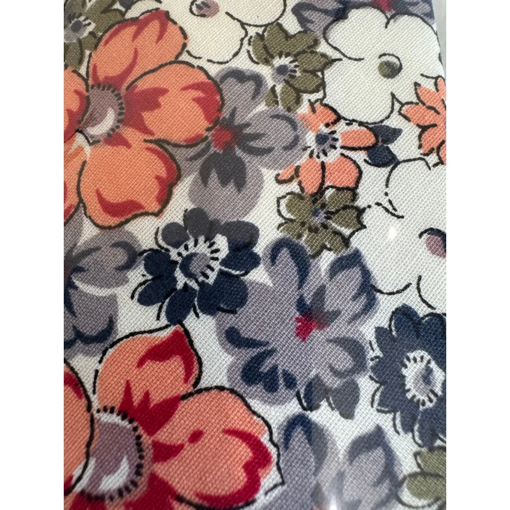 Men's Unbranded Floral Skinny Tie One Size peach blue Grey White Cotton